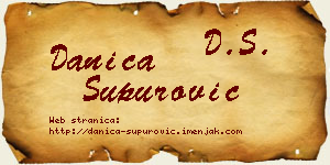 Danica Supurović vizit kartica